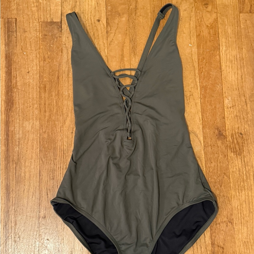 Michael Kors Dark Olive Swimsuit
